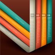 vector abstract 3d paper infographics N58
