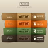 vector abstract 3d paper infographics N59