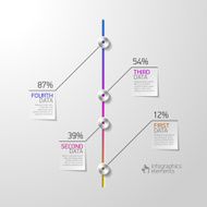 Abstract business infographics design element
