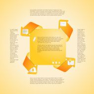 Infographics template Four options vector