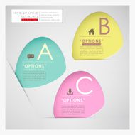 vector abstract 3d paper infographics N63