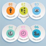 Abstract Paper Infographics N6