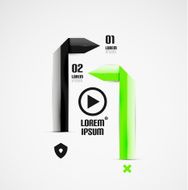 Modern ribbon background