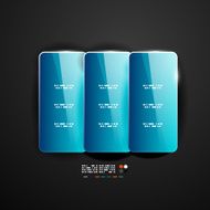 Shiny glass infographic design N7
