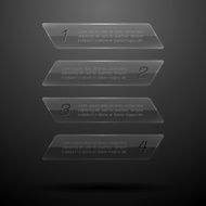 Glass elements of infographics N3