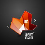 Modern abstract business infographic template N3