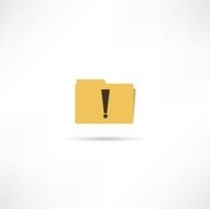 folder attention icon