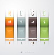 Infographics vector design template N308