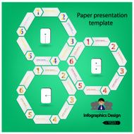 hexagons infographic template N2