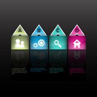 Modern infographics options layout