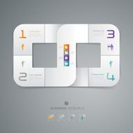 Infographics vector design template N311