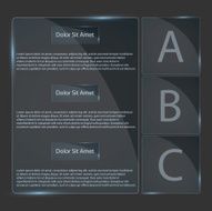 Vector glass pattern infographics
