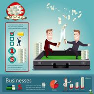 bissinessman infographics vector illustration N4