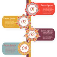 Vintage Infographics elements label options