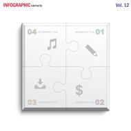 Infographics puzzle square N2