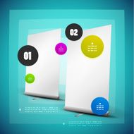 Vector billboard infographic design