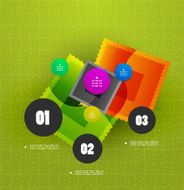 Abstract glossy infographic design N2