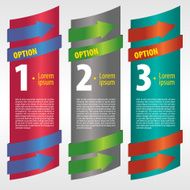 Vertical banner vector with number N2