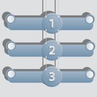Hanging banners for business concepts N2
