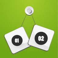 Hanging plates infographic design