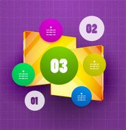 Glossy infographic design template