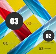 Glossy colorful abstract background