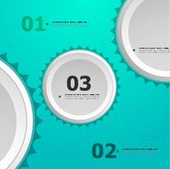 Abstract glossy circles infographic background