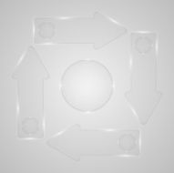 Vector glass pattern infographics N2