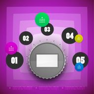 Abstract technology infographic design