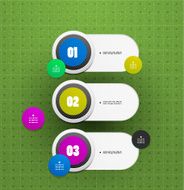 Abstract creative infographic banners