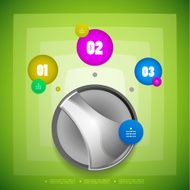 Abstract technology infographic design N2