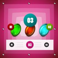 Glossy infographic design N2