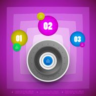 Abstract technology infographic background
