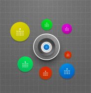 Abstract circles infographic design