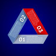 Infographic with impossible triangle