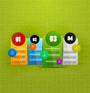 Glossy option steps banners