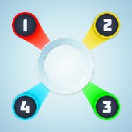 Colorful Shiny Infographic Elements N2