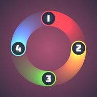 Colorful Shiny Infographic Elements N3