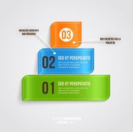 Abstract Paper infografics design N24