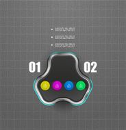 Glossy hi-tech infographic design