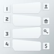 Light Gray Steps Infographics Elements