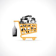 basket with shopping N2