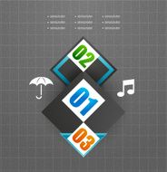 Glossy infographic background