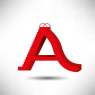 Vector Slide Letter A Symbol N2