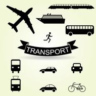 set of icons vehicles