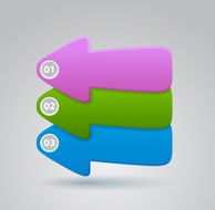 set of arrow web elements without text