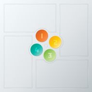 Colorful Steps Infographics Elements N7