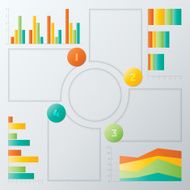 Colorful Steps Infographics Elements N8