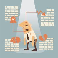 businessman failure concept