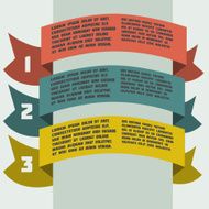 simple color infographics with banners